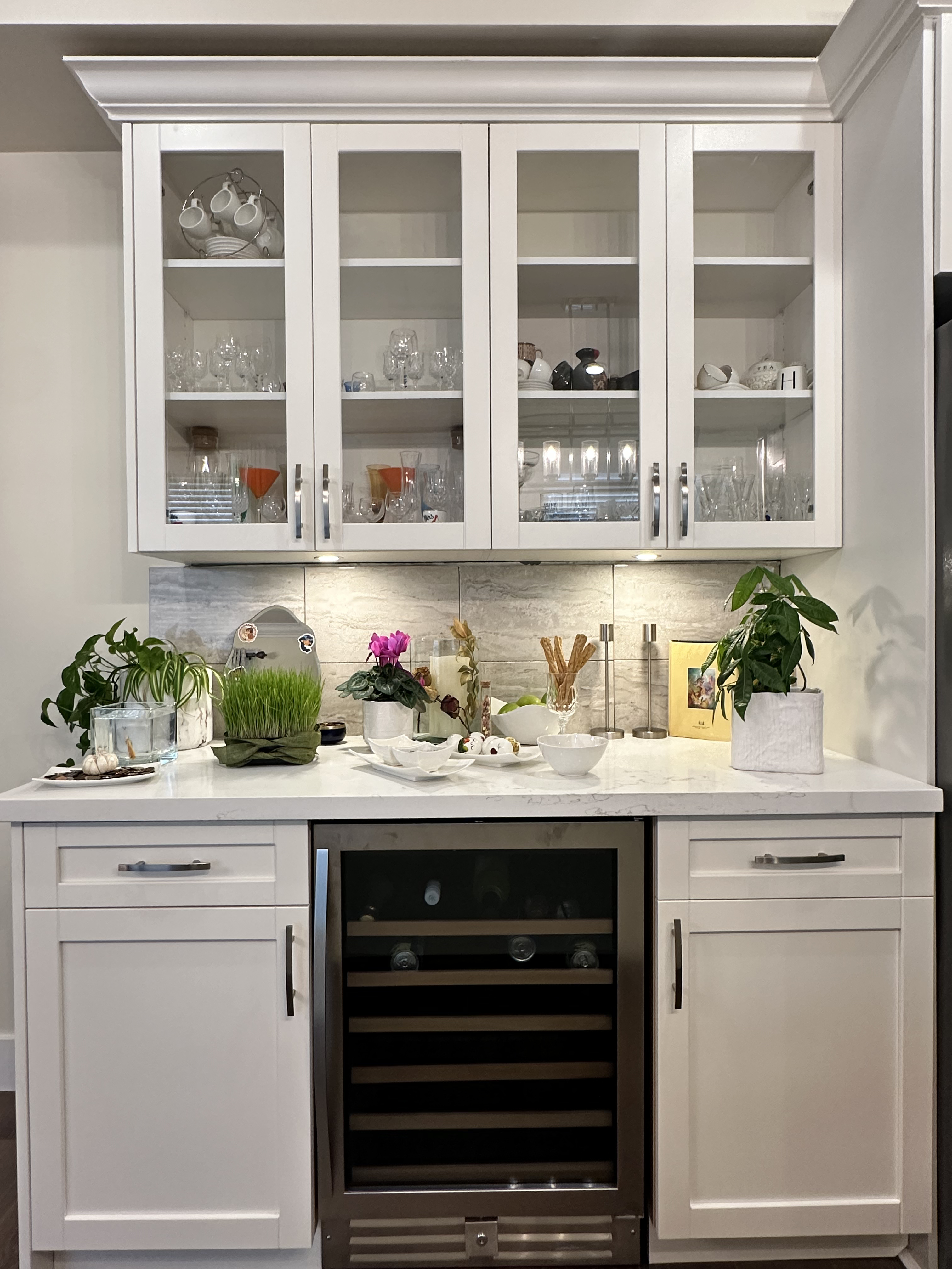 Kitchen Renovation with Waterfall Island Design - After 2