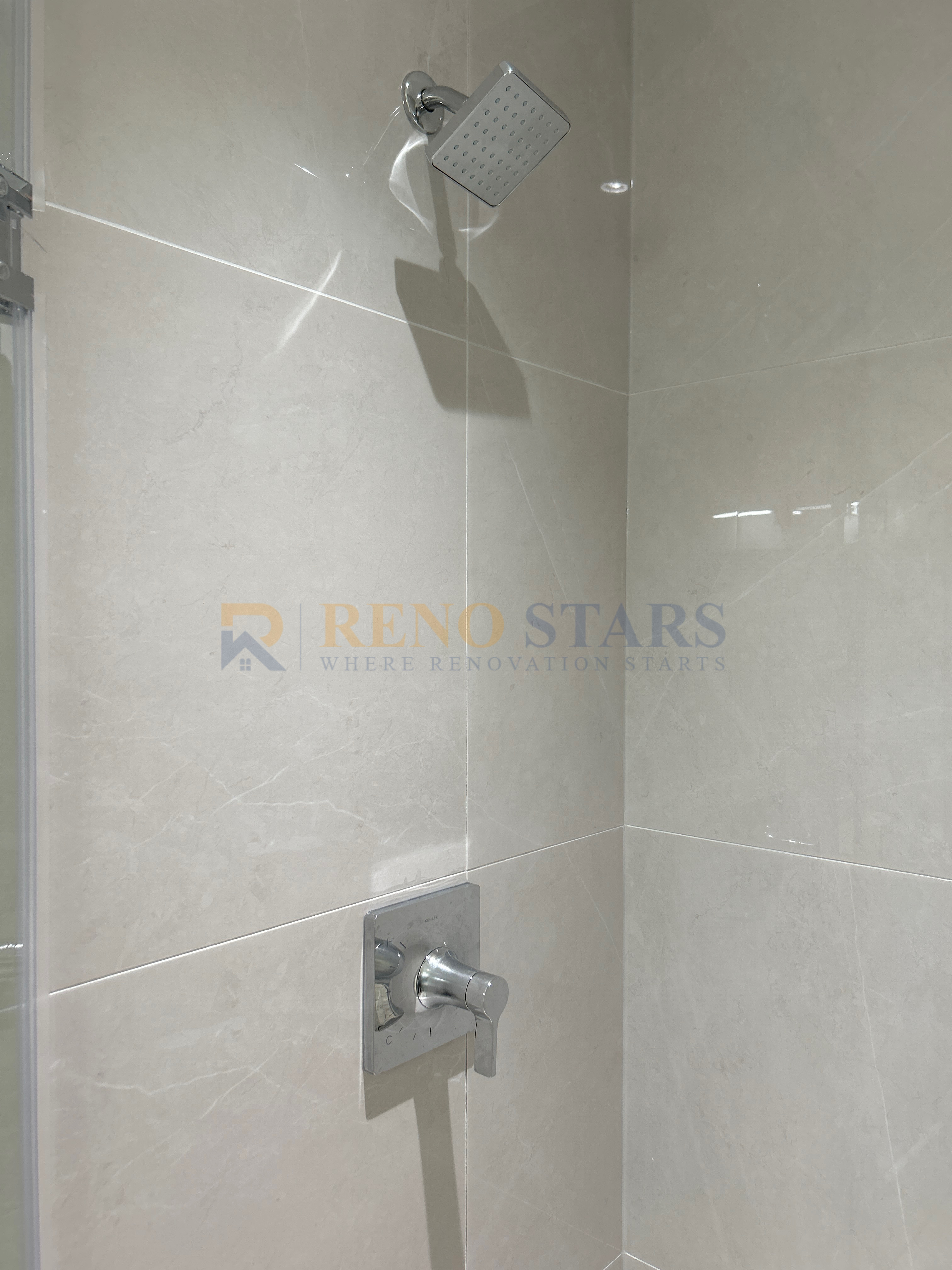 Bathroom Renovation with White Shaker Cabinets - After 3