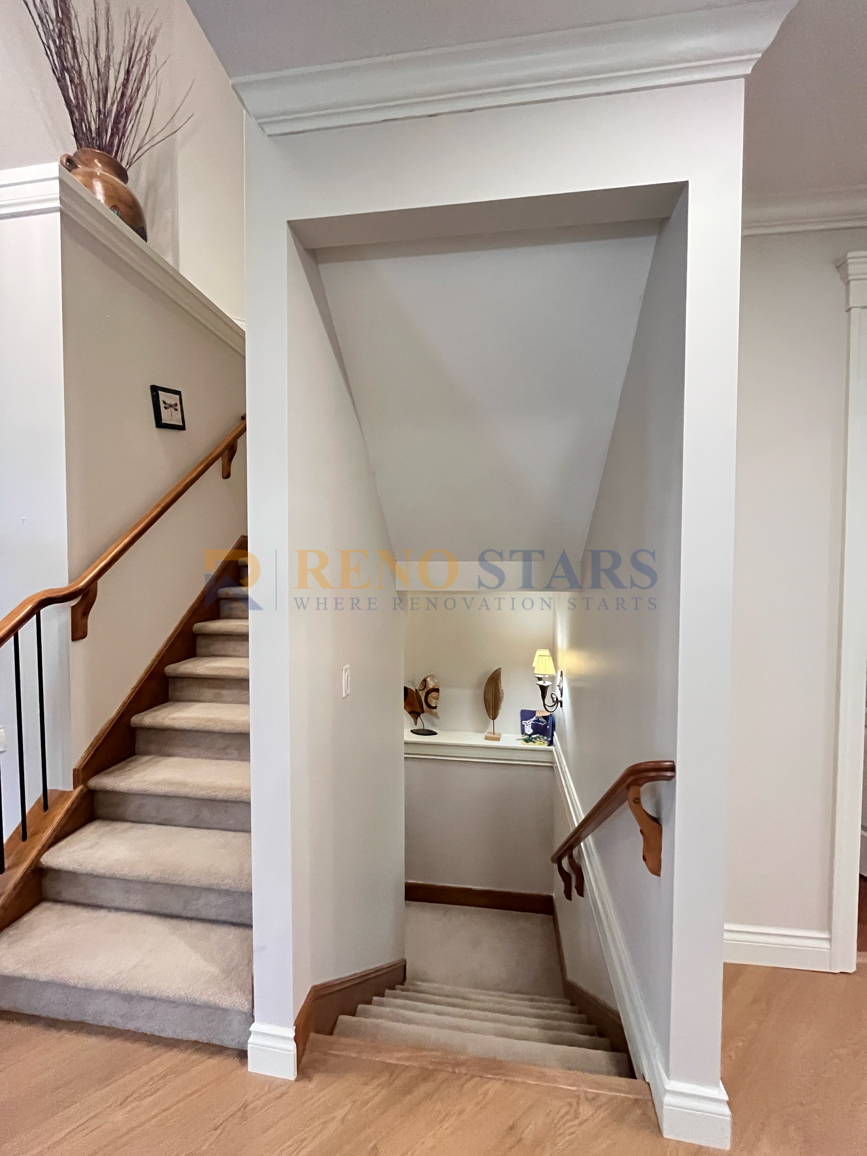 厨房翻新 — 定制橱柜与石英石台面 - 改造后 6