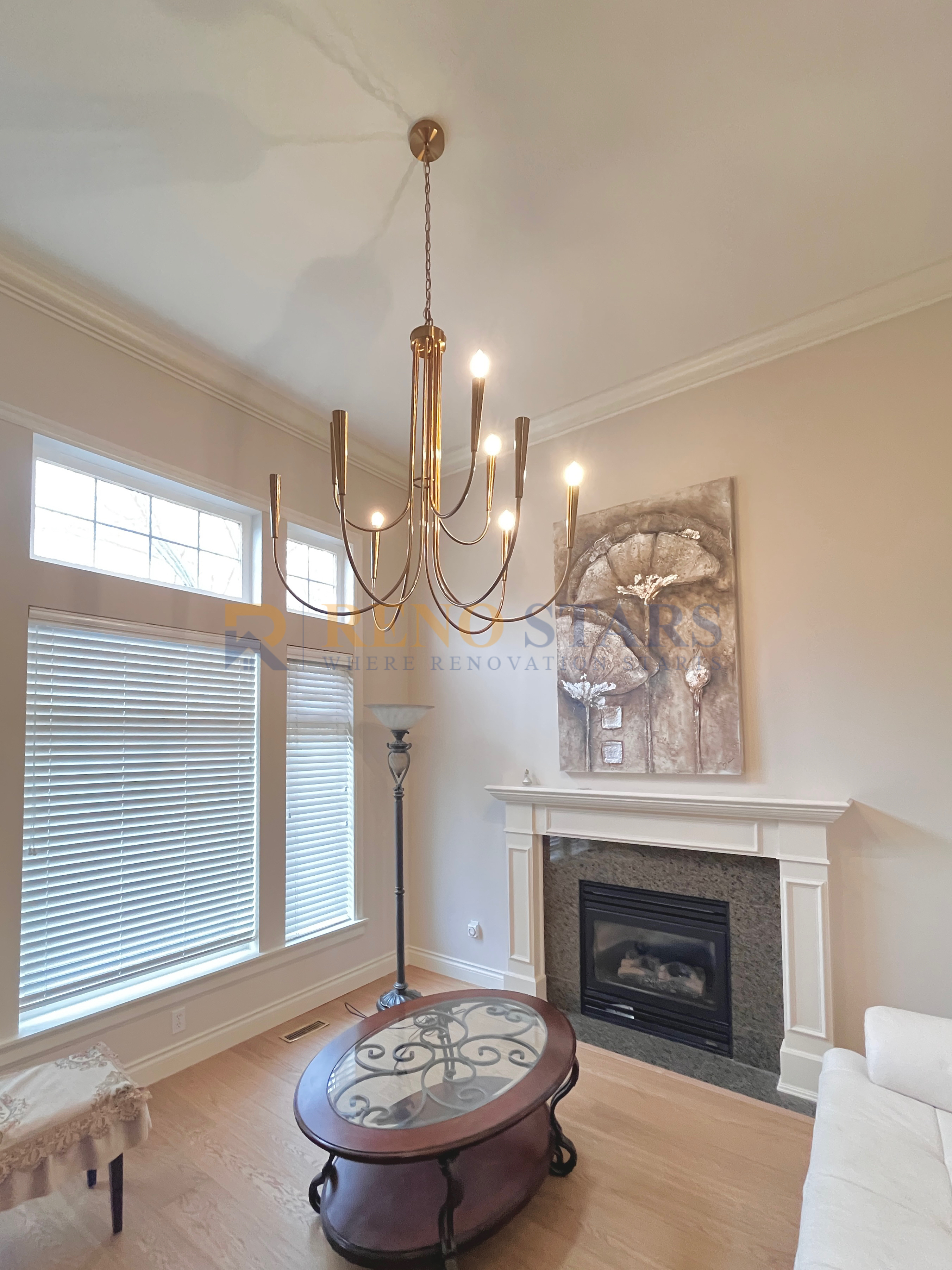 厨房翻新 — 定制橱柜与石英石台面 - 改造后 7