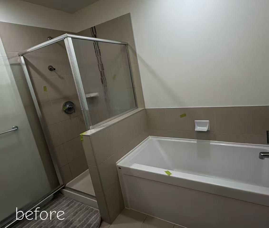 Comprehensive Renovation of 3.5 Bathrooms in Delta, BC - Before 2