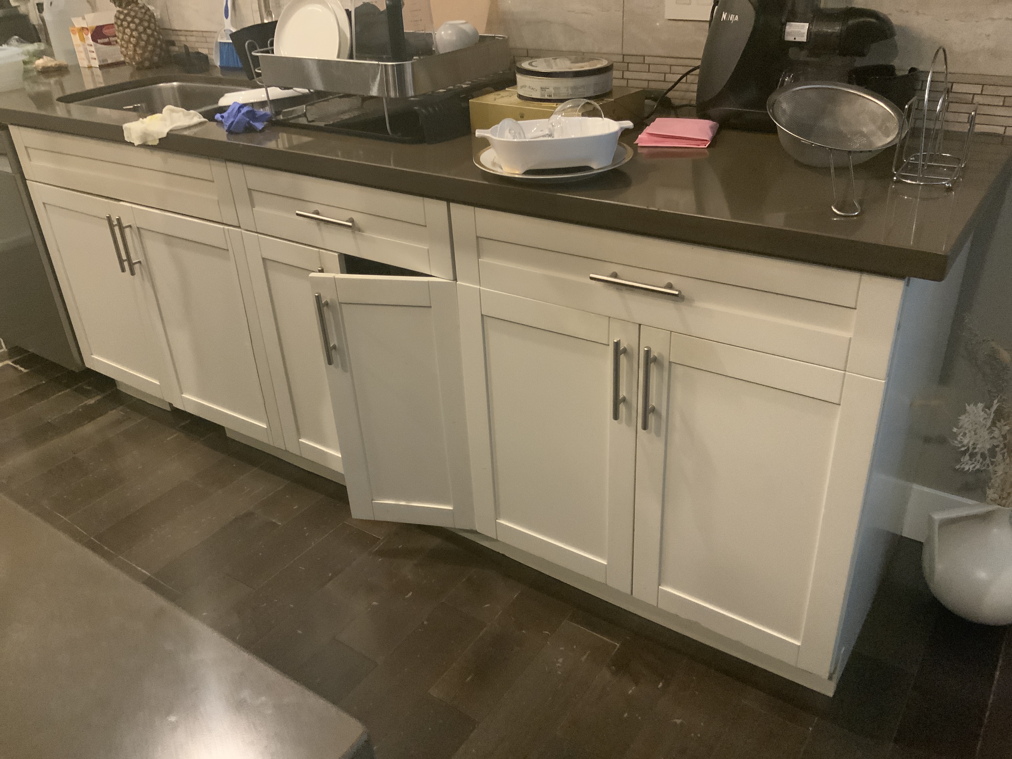 Kitchen Renovation with Waterfall Island Design - Before 3