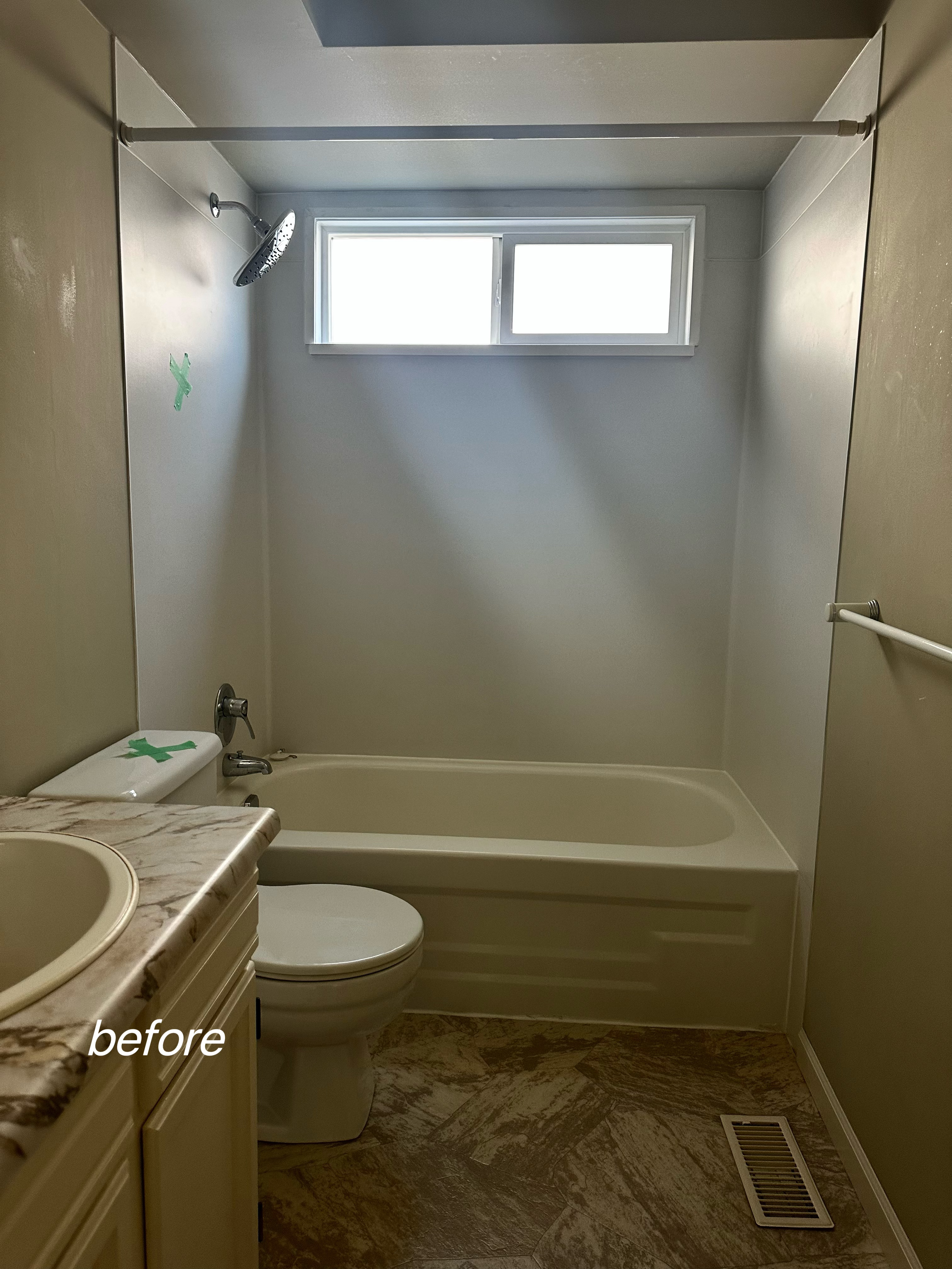 Bathroom Renovation with White Shaker Cabinets - Before 5