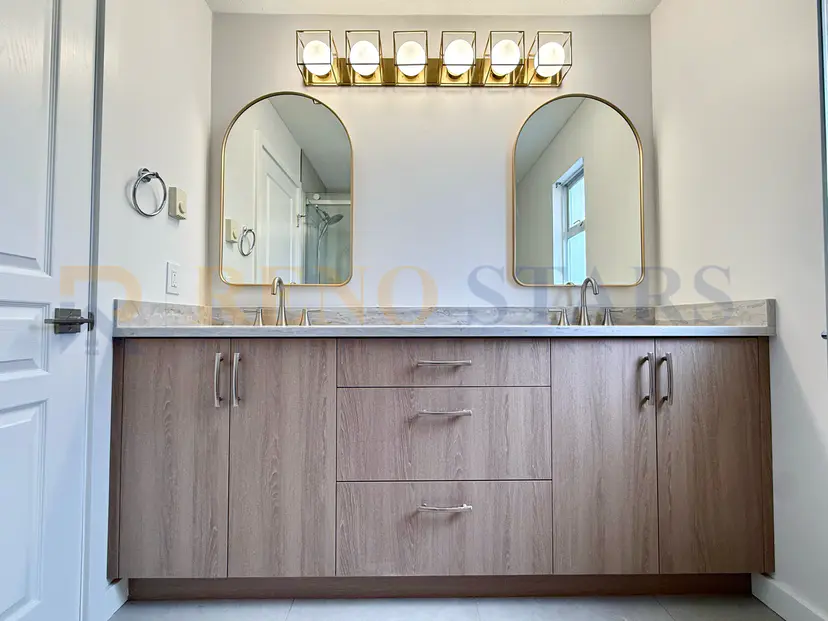 Transforming One Bathroom into Two Stylish Spaces in West Vancouver