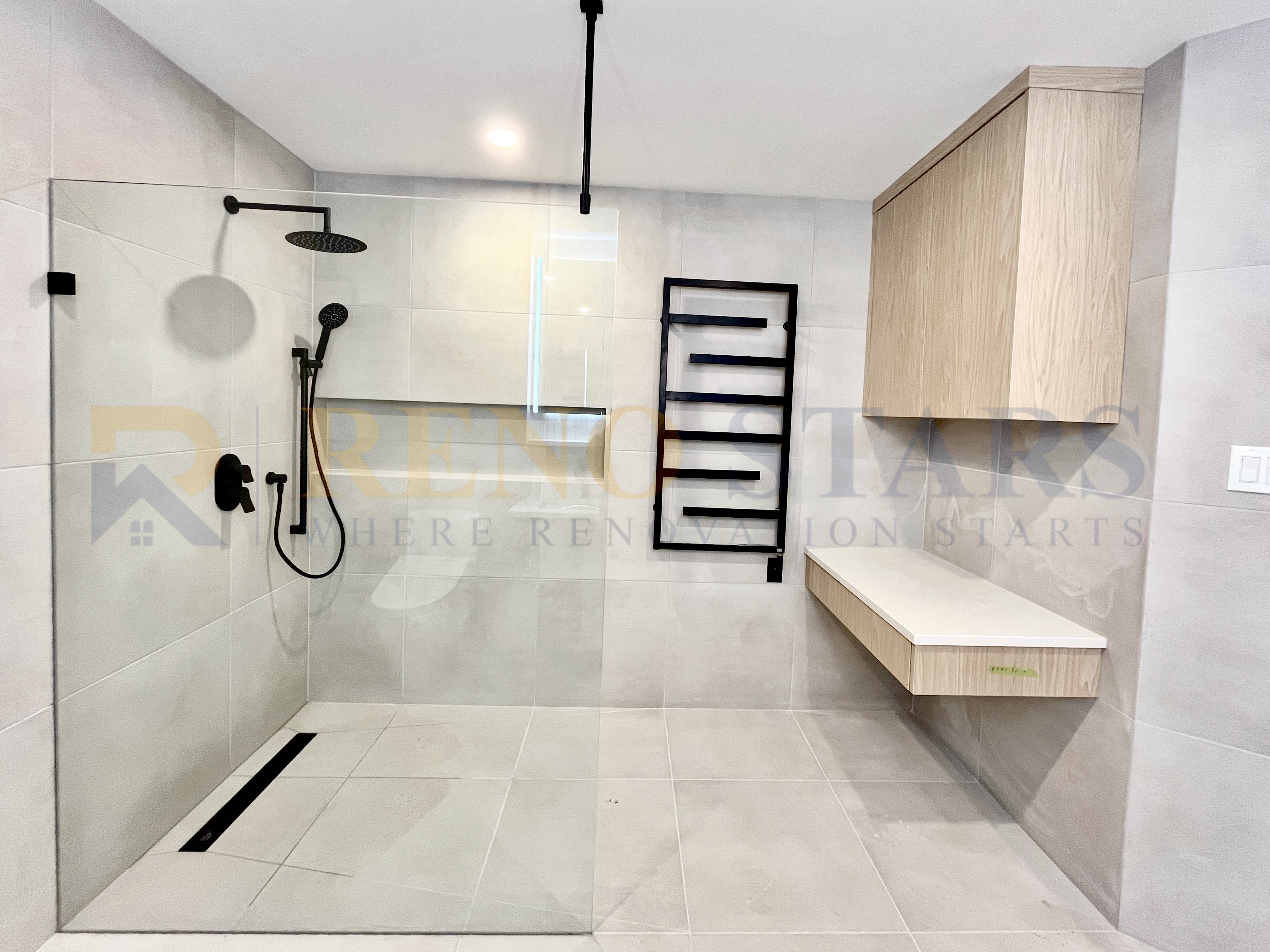 Bathroom Renovation with Custom Features in Burnaby