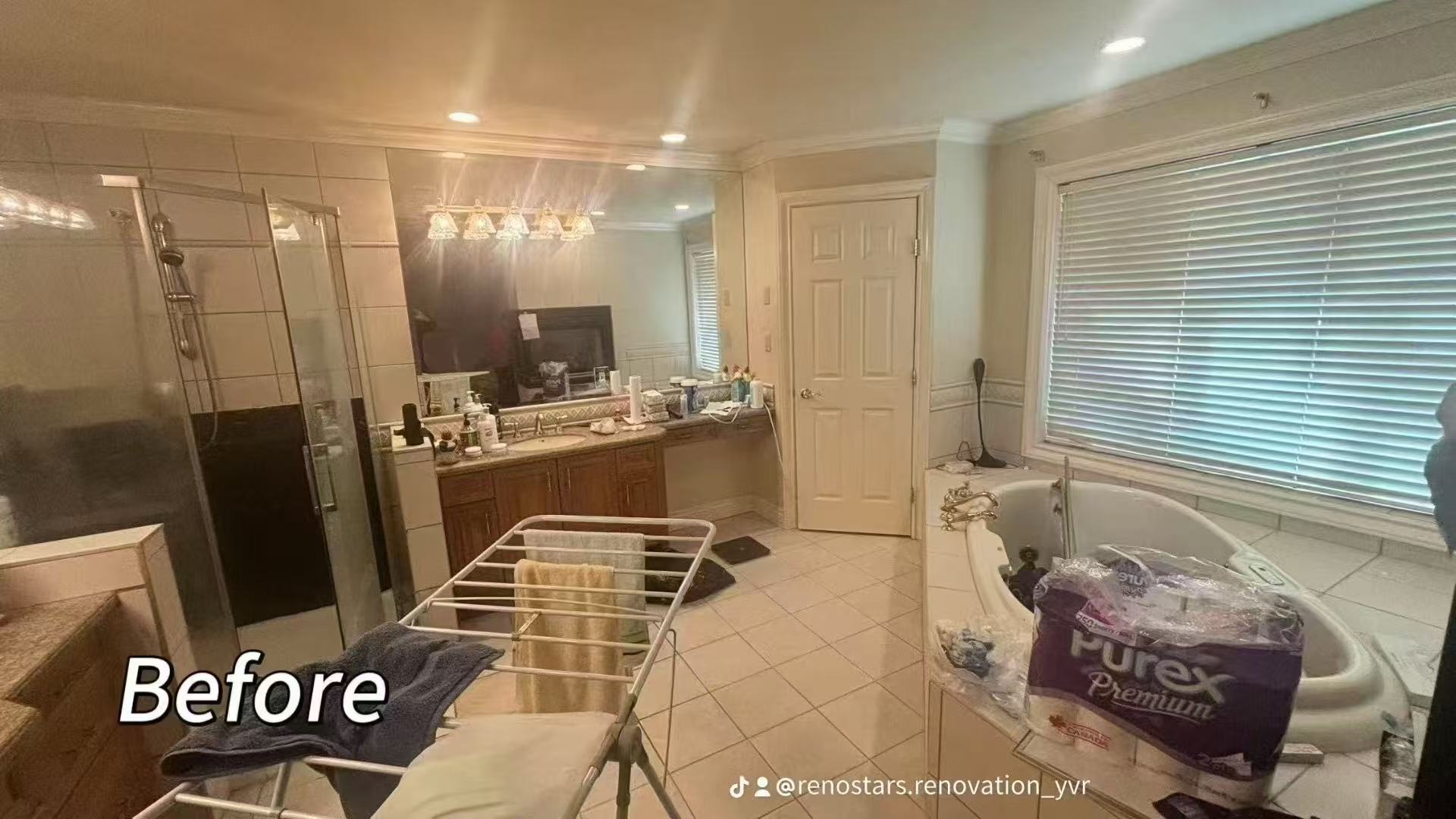 Transforming One Bathroom into Two in West Vancouver - Before Renovation 1