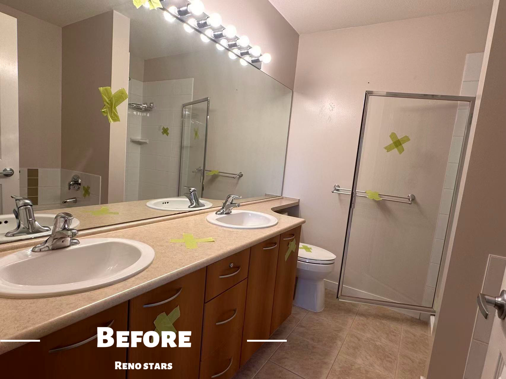 两个卫生间全面翻新 — 现代风格 - 装修前 2