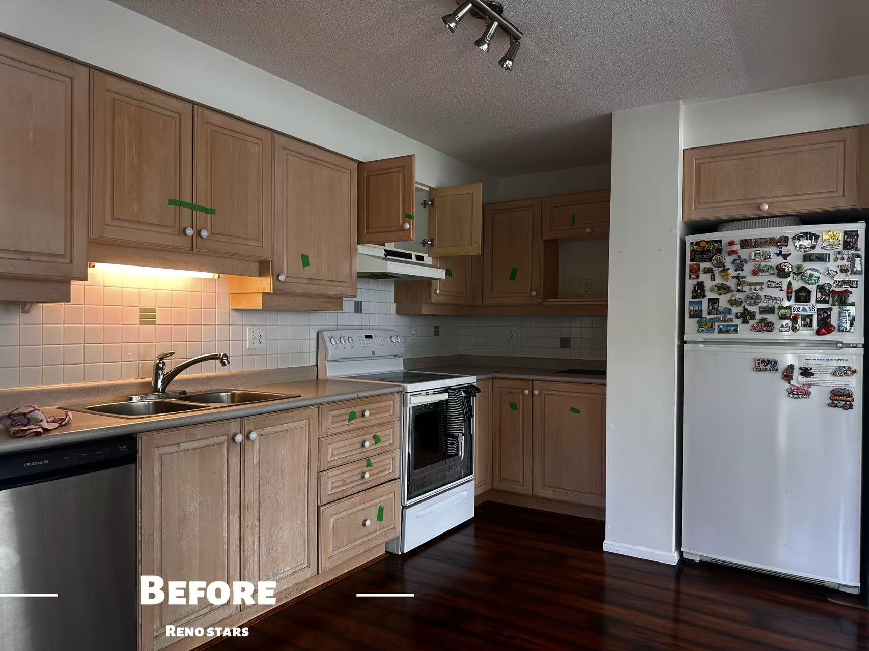 现代厨房翻新 — 定制柜子 - 翻新前2