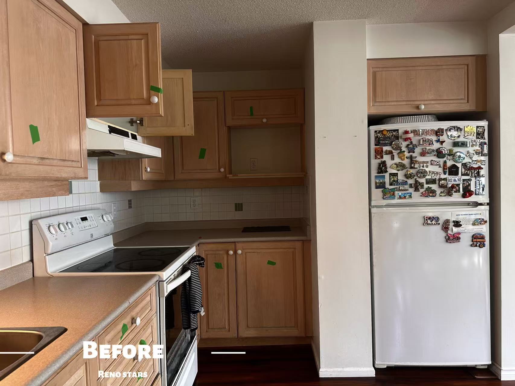 现代厨房翻新 — 定制柜子 - 翻新前3