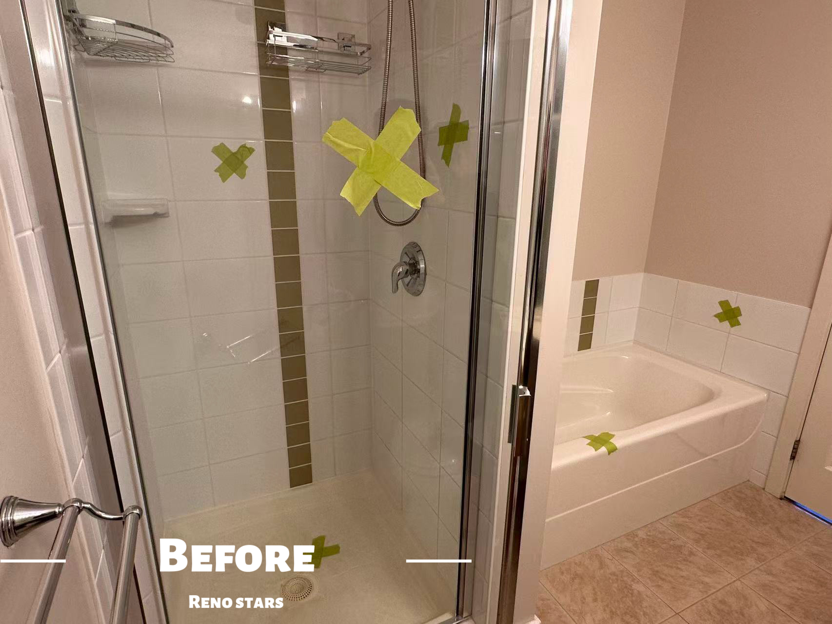 两个卫生间全面翻新 — 现代风格 - 装修前 4