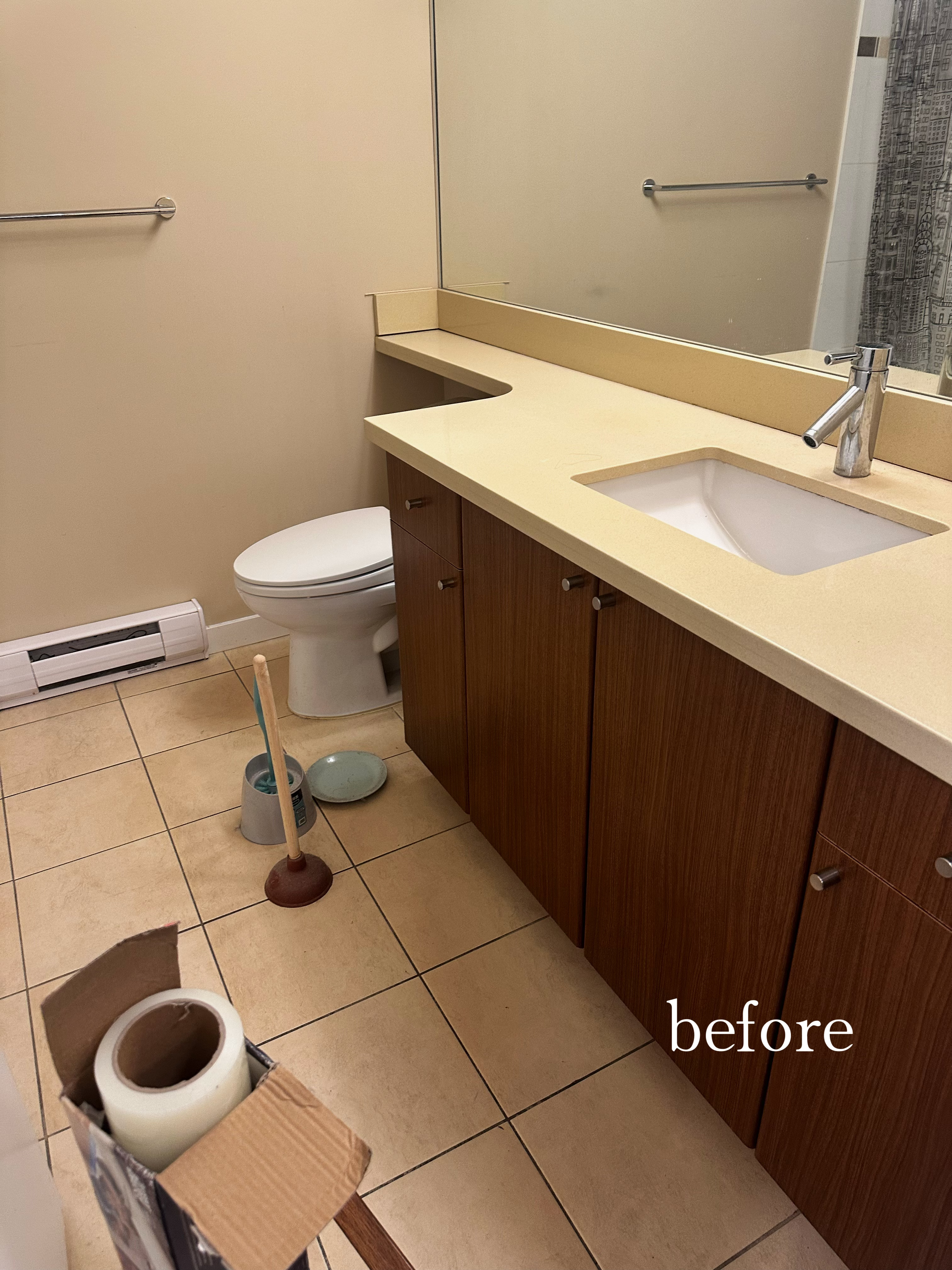 Low Budget Condo Renovation in West Vancouver - Before 4