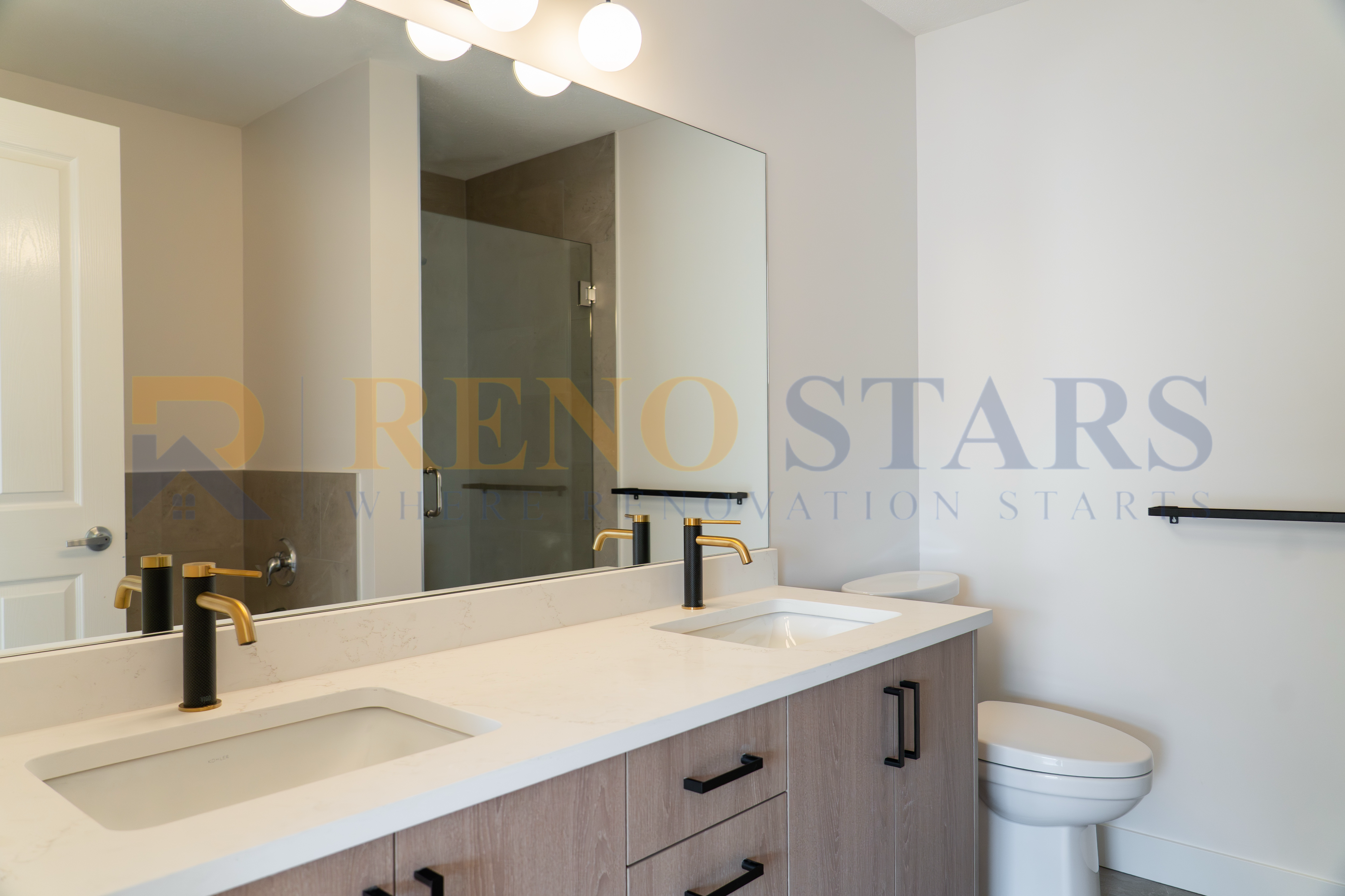 Two Bathroom Renovation with Modern Finishes