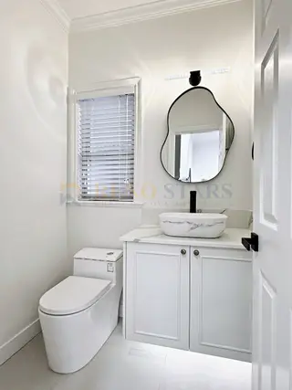 Whole Home Renovation with Marble-Look Kitchen in Richmond