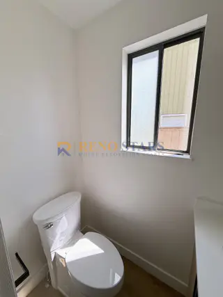Refreshed toilet nook with new fixtures