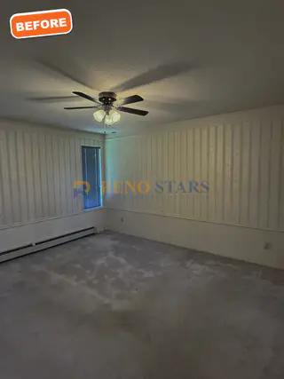 Dated bedroom before renovation