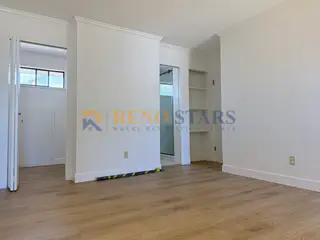 Rebuilt bedroom with new closet