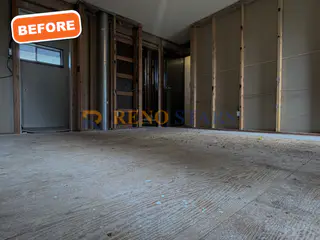 Bedroom during demolition