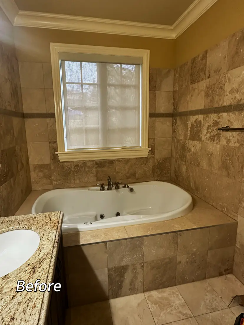 Luxury Bathroom Renovation with Custom Features - Before 1