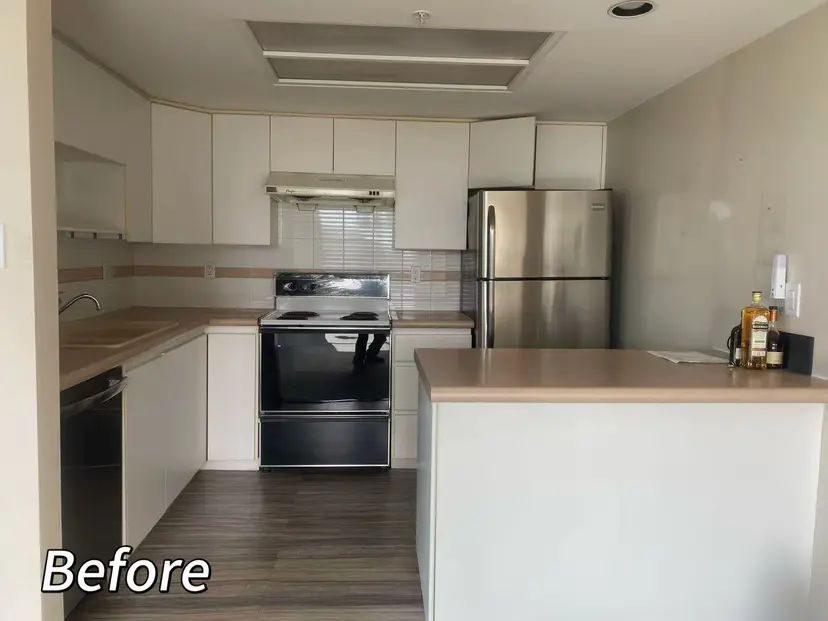 White Shaker Kitchen Renovation in Vancouver - Before Renovation 1