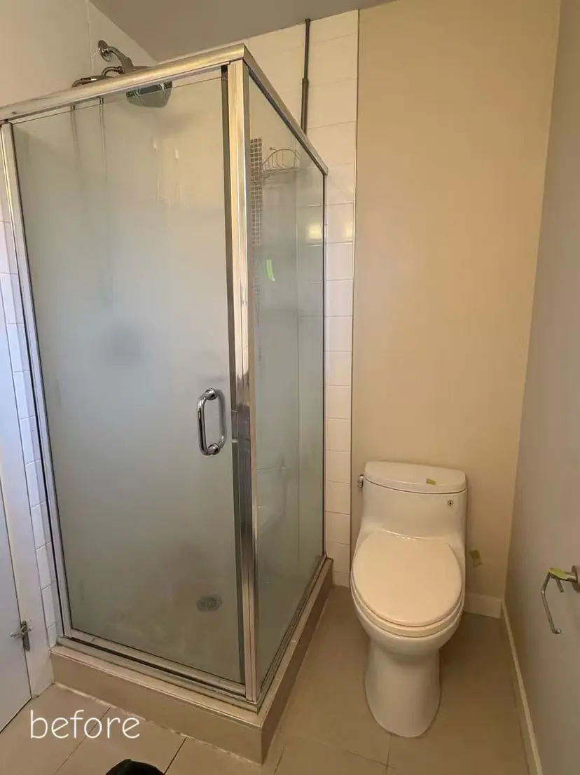 Dual Bathroom Renovation with Unique Powder Room - Before Renovation 1