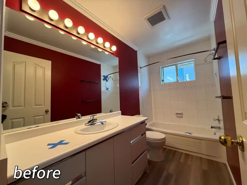 Minimalist Bathroom Renovation in Richmond - Before Renovation 1