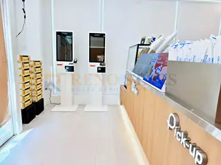 After: pick-up and self-order kiosks — TeaByDo bubble tea shop renovation, Richmond